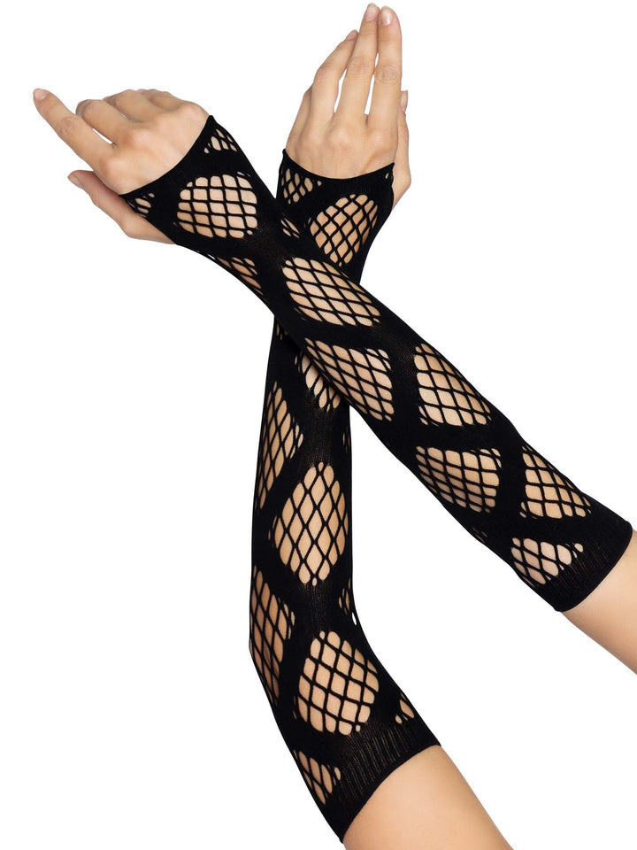 Faux Wrap Industrial Net Arm Warmers