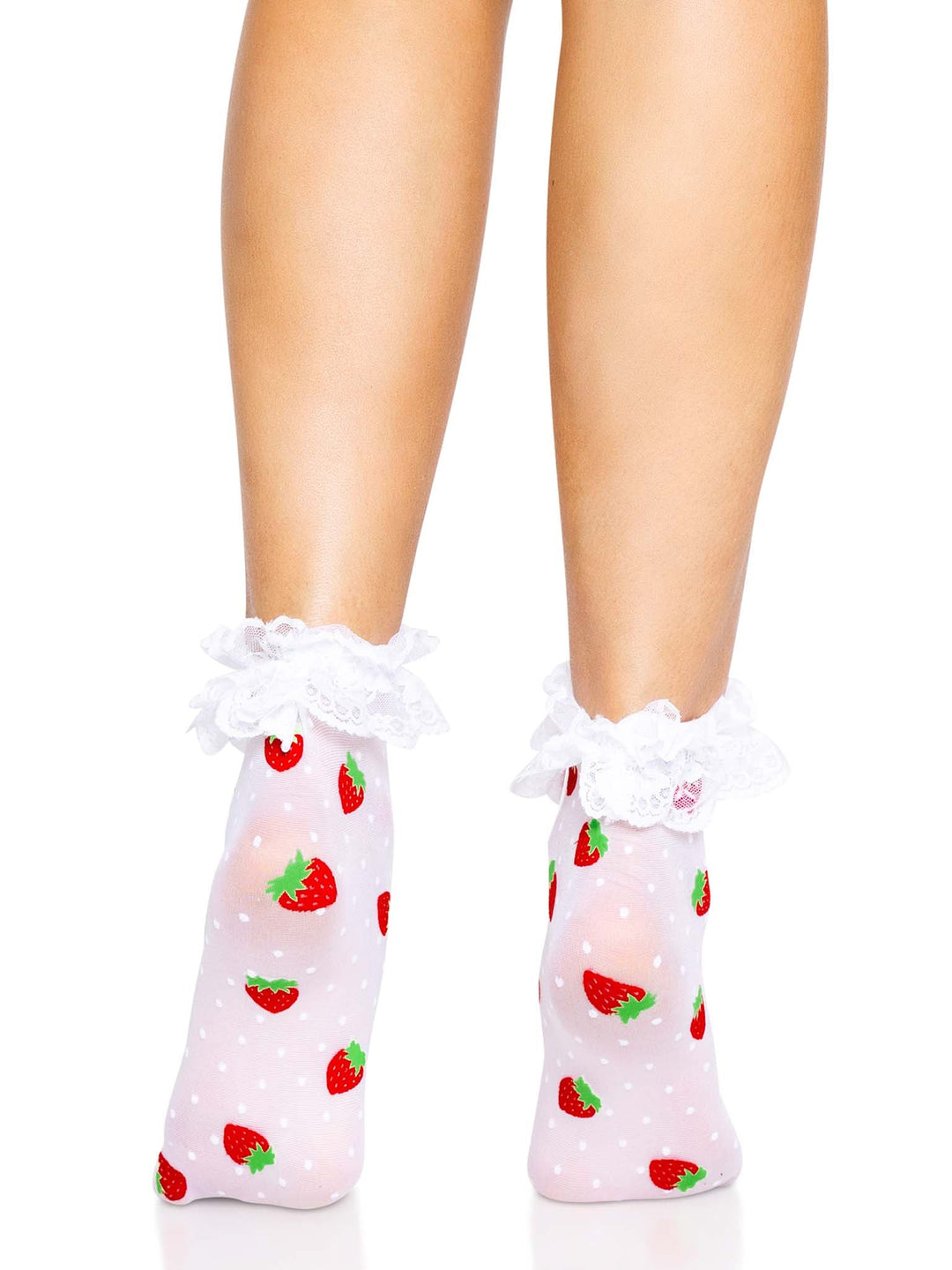 Strawberry Ruffle Anklets