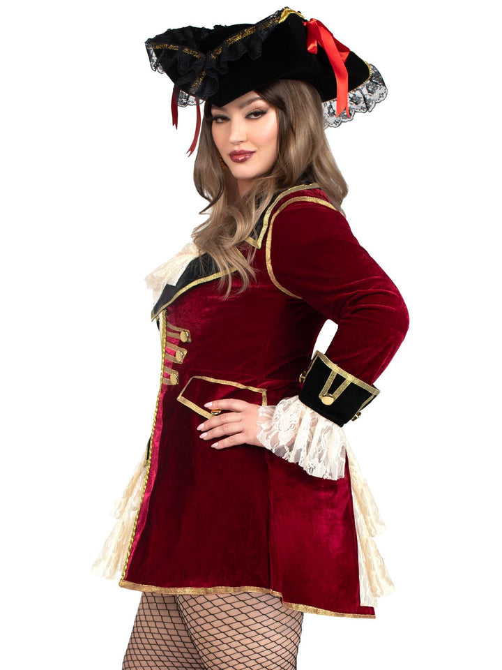 Plus Captivating Captain Pirate Costume