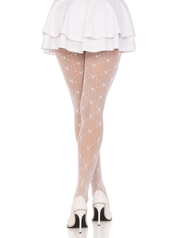 Valentina Heart Net Tights