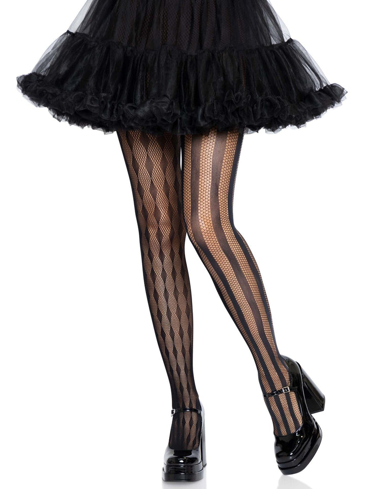 color_black | Leg Avenue Harlequin Net Tights