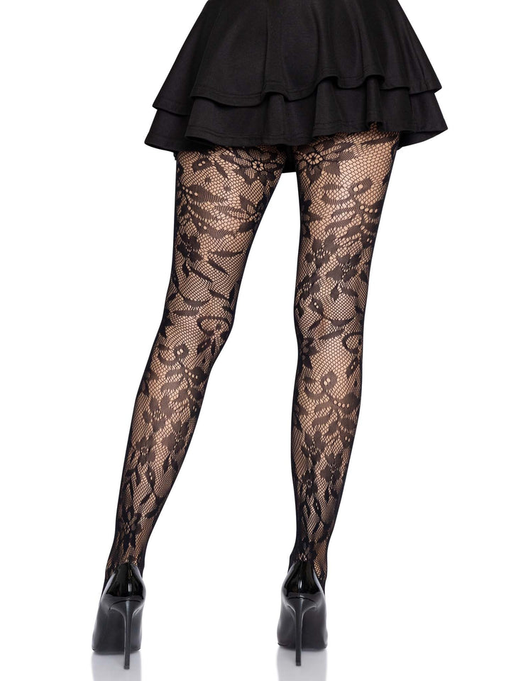 Chantilly Floral Lace Tights