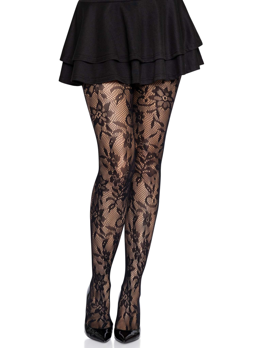 Chantilly Floral Lace Tights