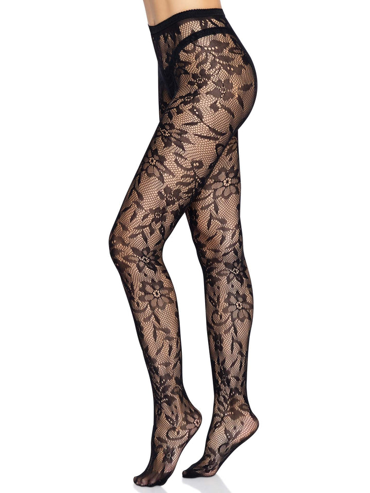 Chantilly Floral Lace Tights