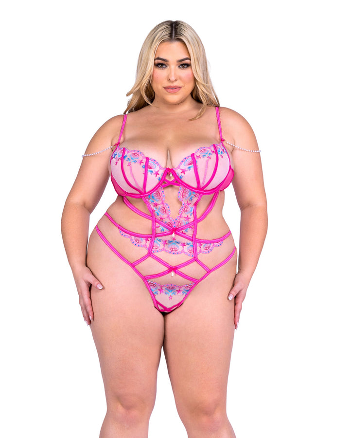 RC-LI693Q-Pink/Multi-2X, Color, Pink/Multi, Size, 2XL