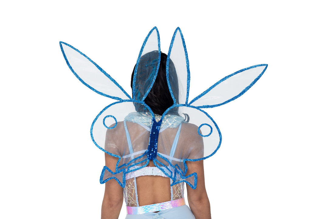  Playboy Bunny Fairy Wings, RC-PB151-Blue/Multi-O/S, Color, Blue, Size, One Size