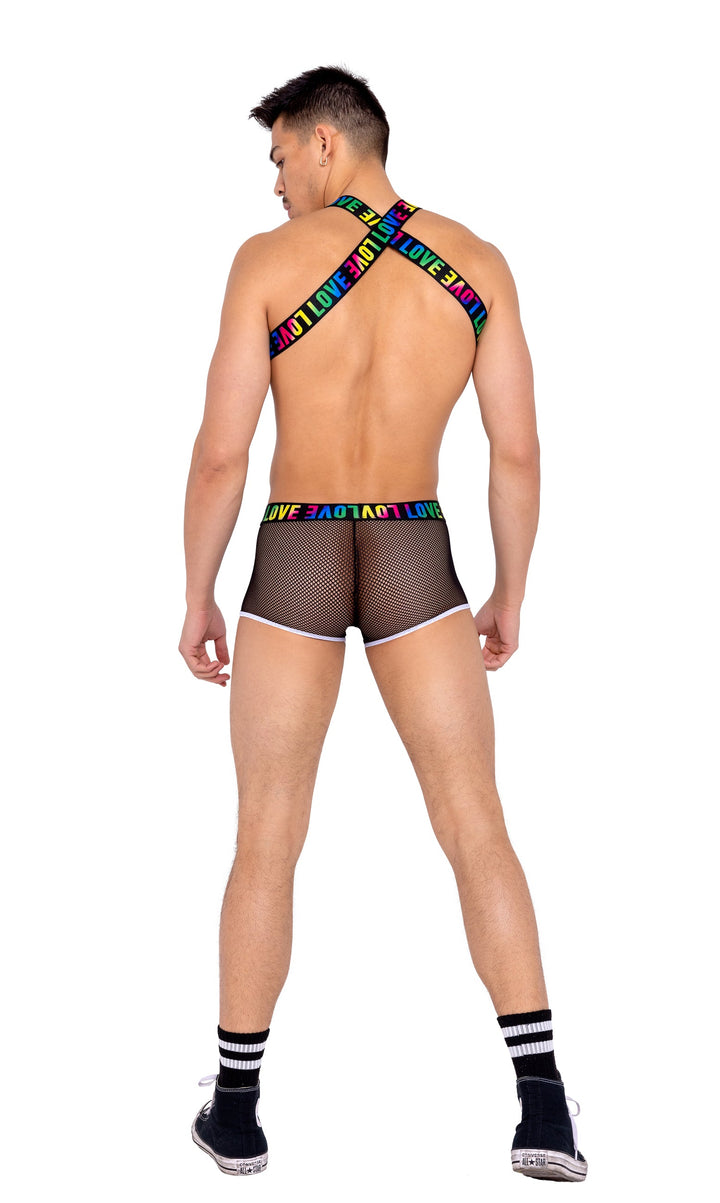 Men's Pride Harness with Suspenders