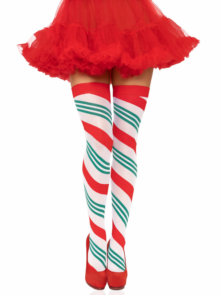 6629-holiday-striped-thigh-highs, 6629      27522