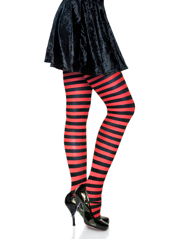 Nylon Stripe Tights