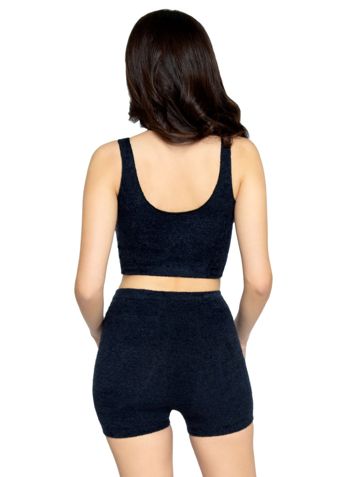 Ultra-soft Knit Cropped Tank with Boyshort and Knee Socks
