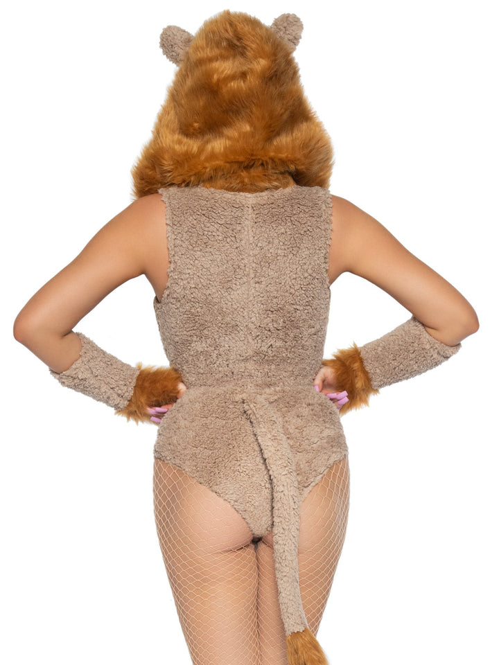 Savage Lion Lace Up Bodysuit and Paw Sleeves