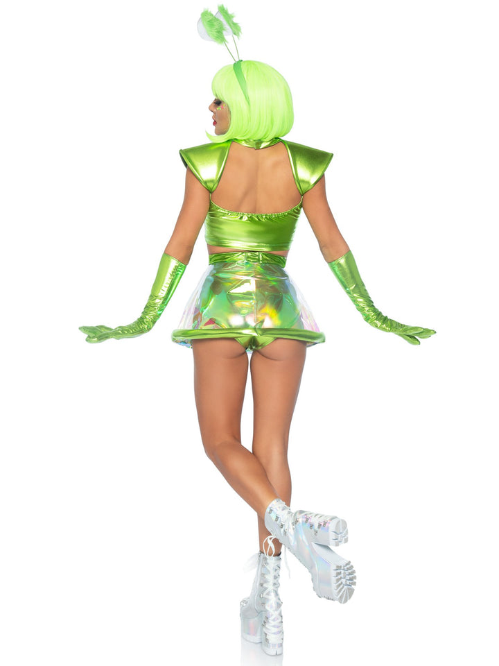 Beam Me Up Babe Metallic and Iridescent Clear Costume