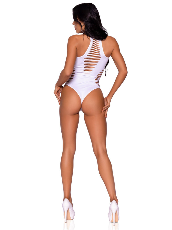 Shredded Racer Seamless Thong Bodysuit