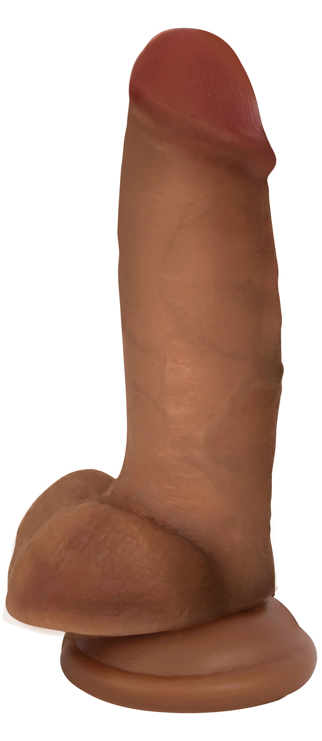 Jock Dark Bareskin Dildo with Balls - 7 Inch - CN-09-0614-12 - UPC-653078941210