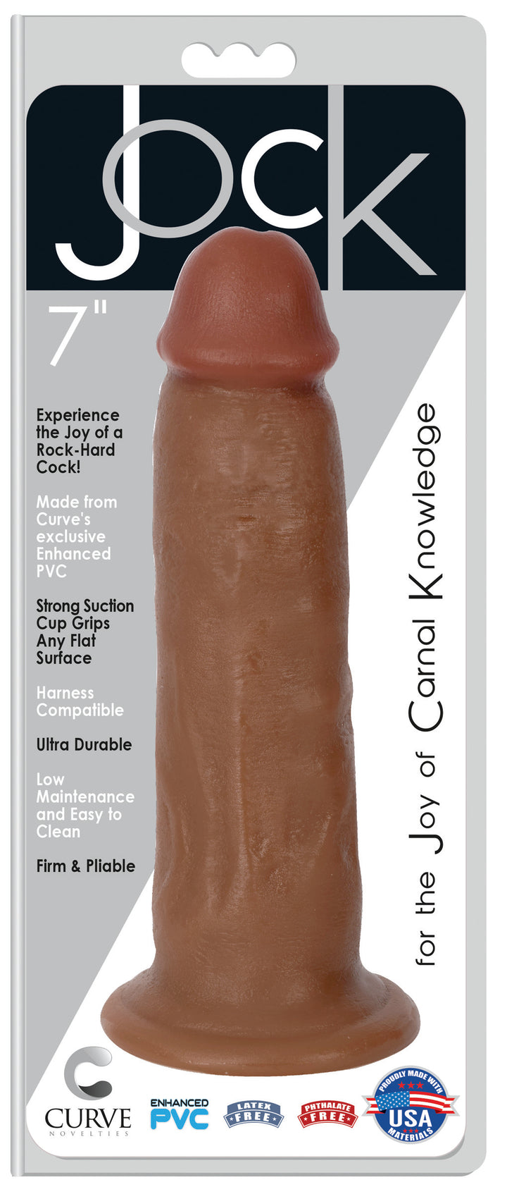 Jock 7 Inch Suction Cup Dildo - Medium