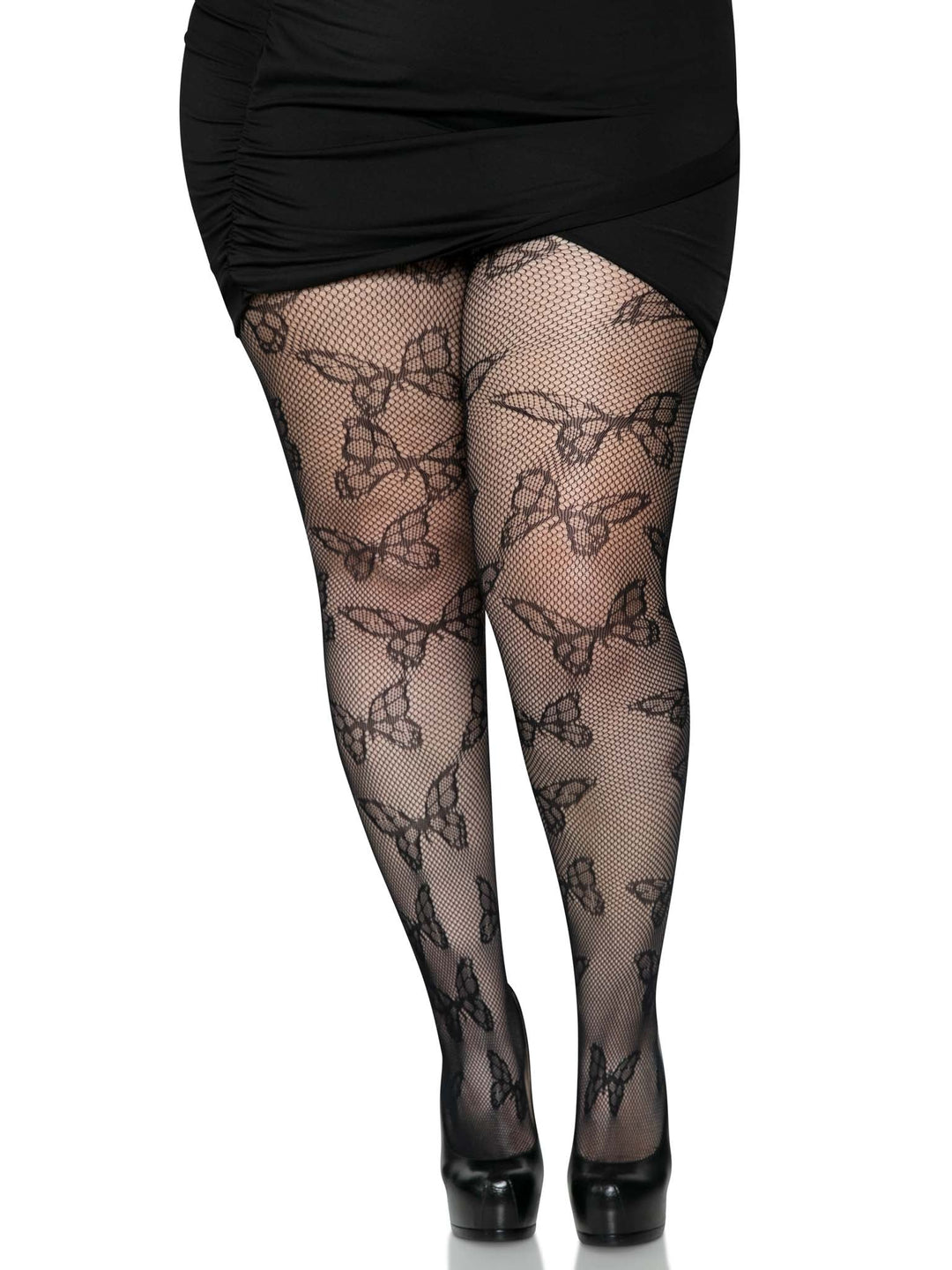 Butterfly Fishnet Plus Pantyhose