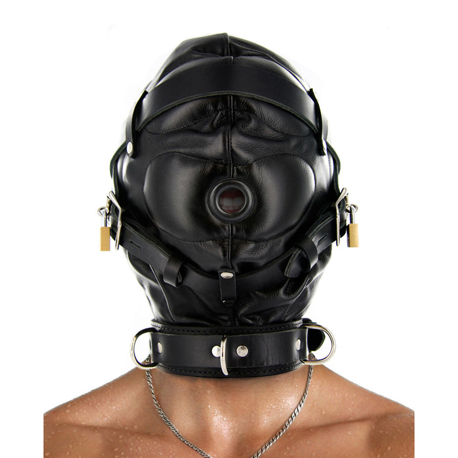 Strict Leather Sensory Deprivation Hood- ML - SV560-ML - UPC-811847013173