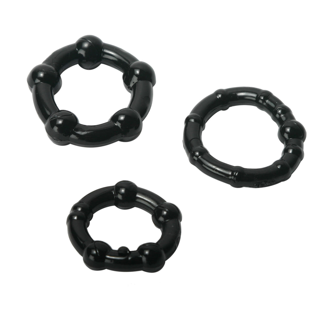 Black Performance Erection Rings - Packaged - AA548 - UPC-811847011599