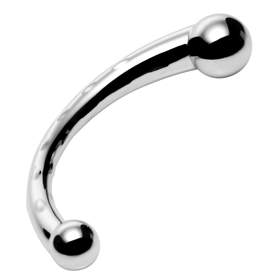 The Chrome Crescent Dual Ended Dildo - AA887 - UPC-811847015092