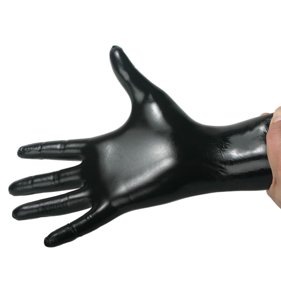 Black Nitrile Examination Gloves - Medium - 100 count - AB193-M - UPC-653195329359