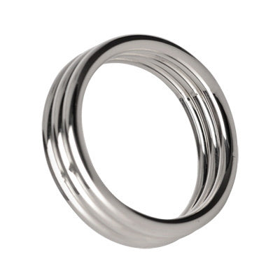 Echo 1.75 Inch Stainless Steel Triple Cock Ring - AD129-SM - UPC-848518005625
