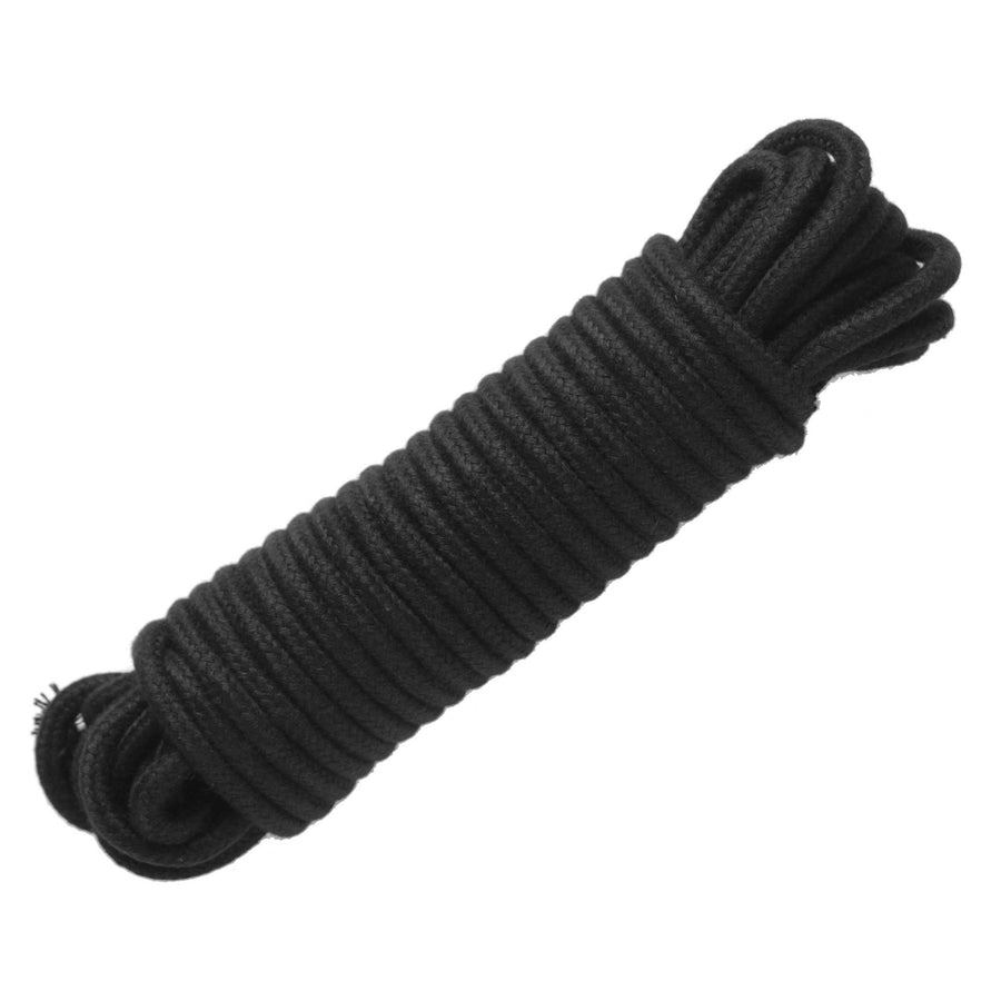 32 Foot Cotton Bondage Rope - Black - AD552-Black - UPC-848518010995