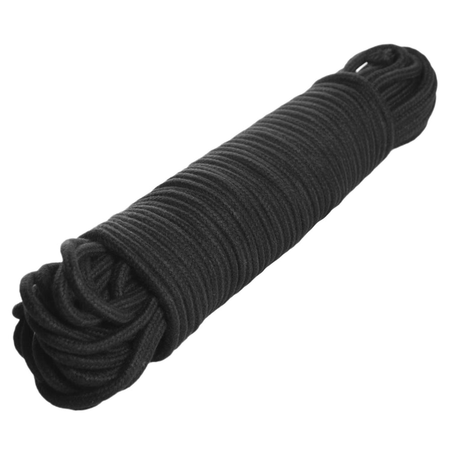 96 Foot Cotton Bondage Rope - Black - AD553-Black - UPC-848518011015
