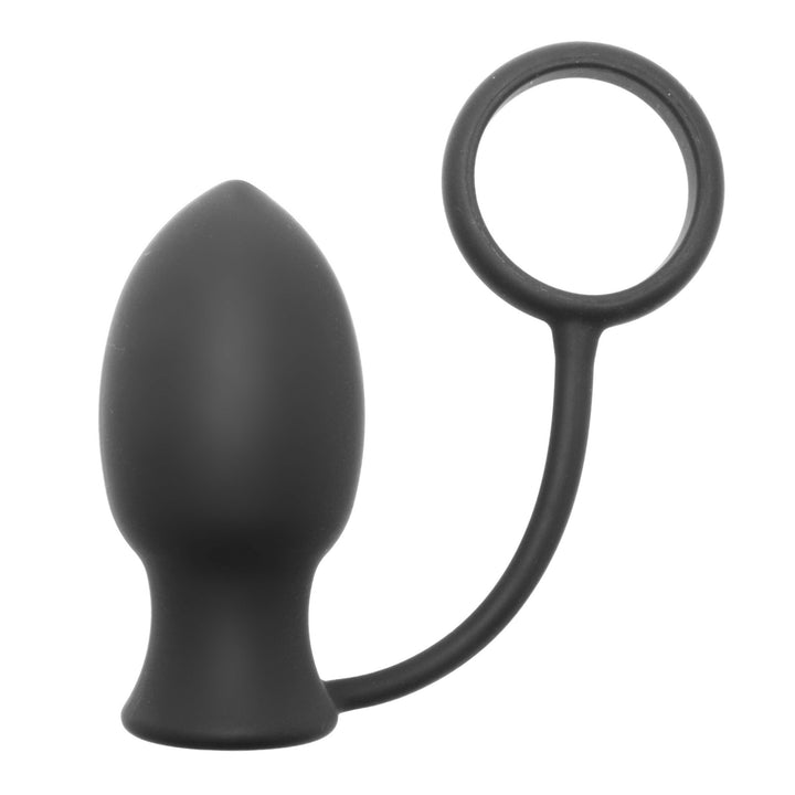 Bomber Vibrating Silicone Anal Plug with Cock Ring - AE415 - UPC-848518019004