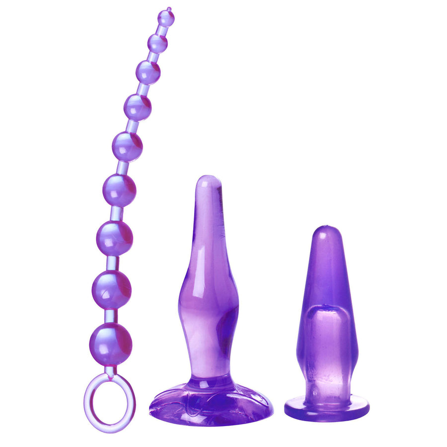 Amethyst Adventure 3 Piece Anal Toy Kit - AE541 - UPC-848518020376