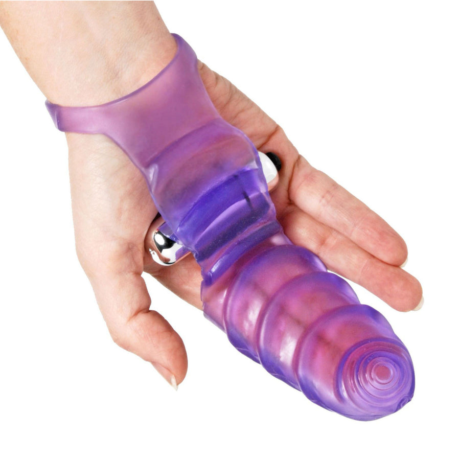 Double Finger Banger Vibrating G-Spot Glove - AE593 - UPC-848518020970