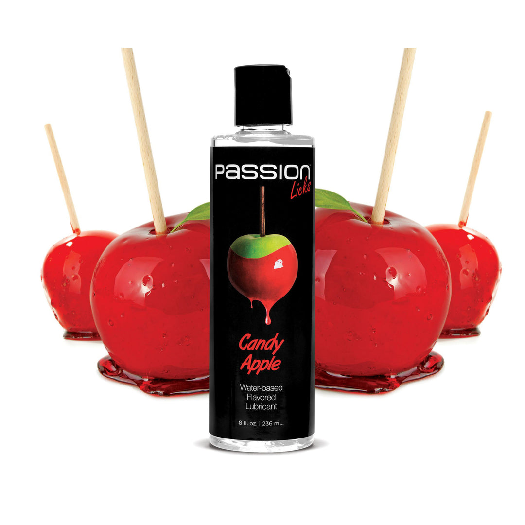 Passion Licks Candy Apple Water Based Flavored Lubricant - 8 oz - AE805-Apple - UPC-848518026965