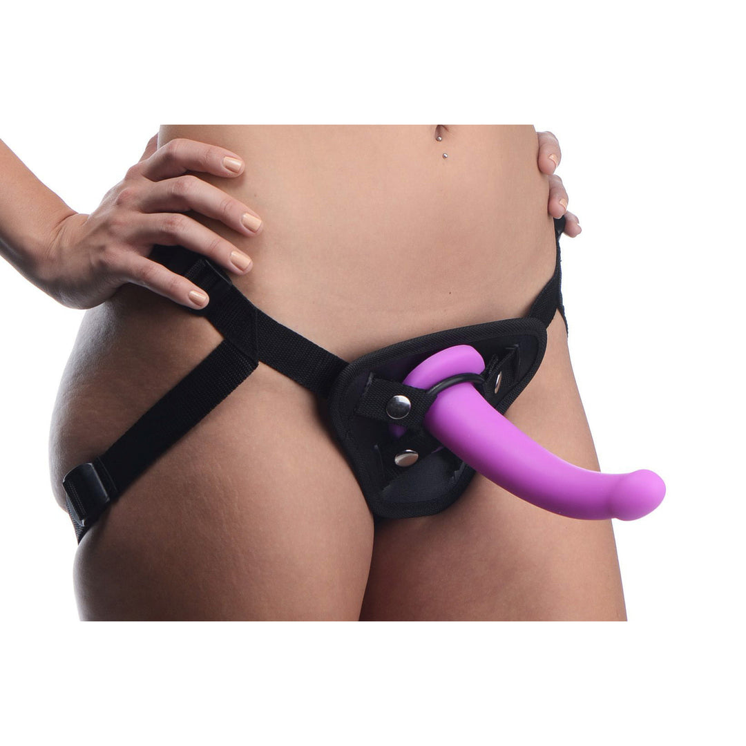 Navigator Silicone G-Spot Dildo with Harness - AF216 - UPC-848518026095