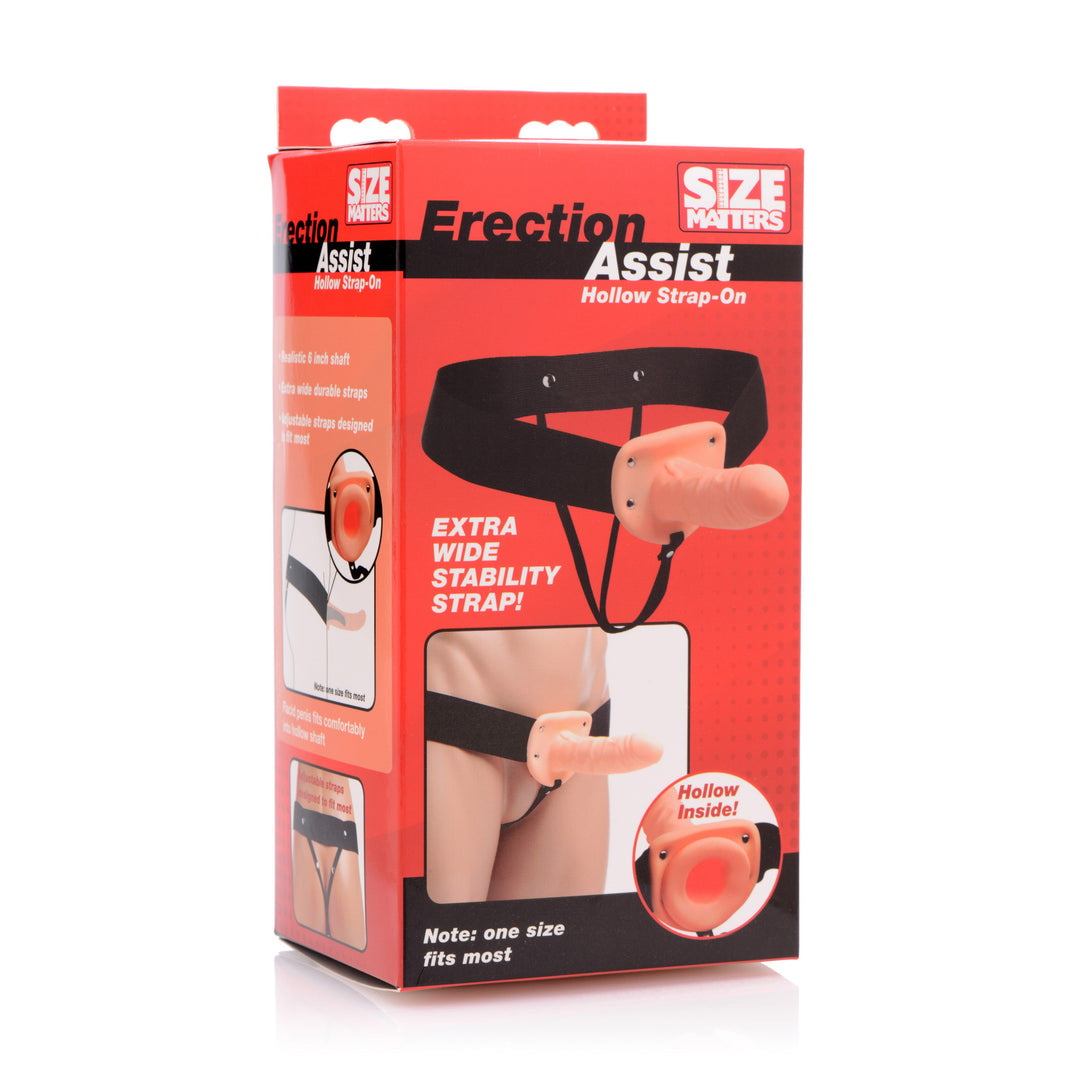 Erection Assist Hollow Strap-on Flesh