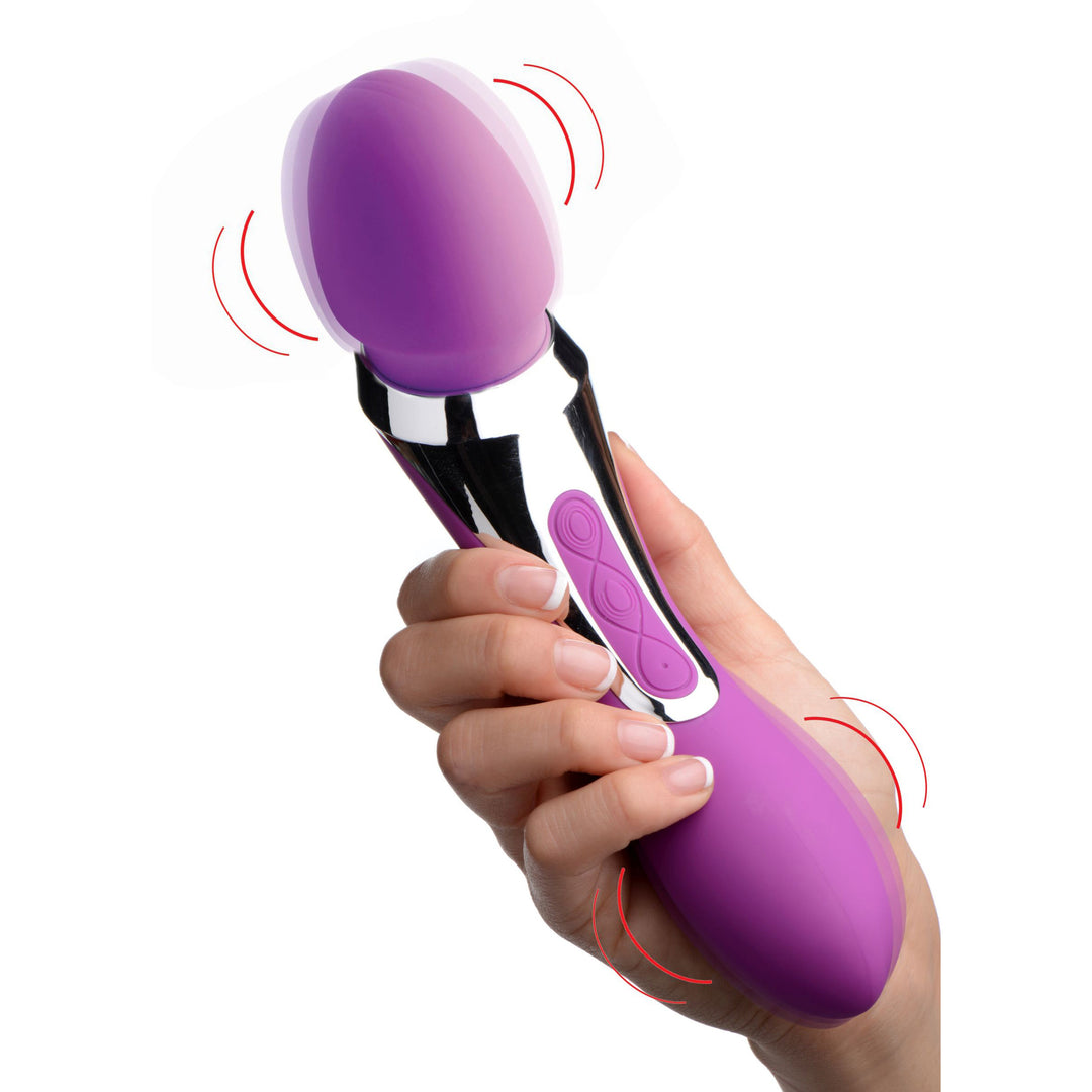 Duo Royale Ultra Powered Dual Ended Silicone Massaging Wand - AF397 - UPC-848518027351