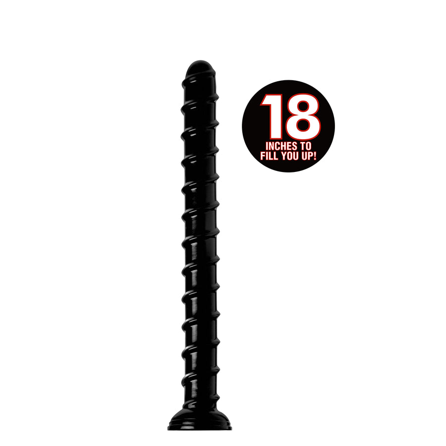 Hosed 18 Inch Swirl Thick Anal Snake - AF550 - UPC-848518028952