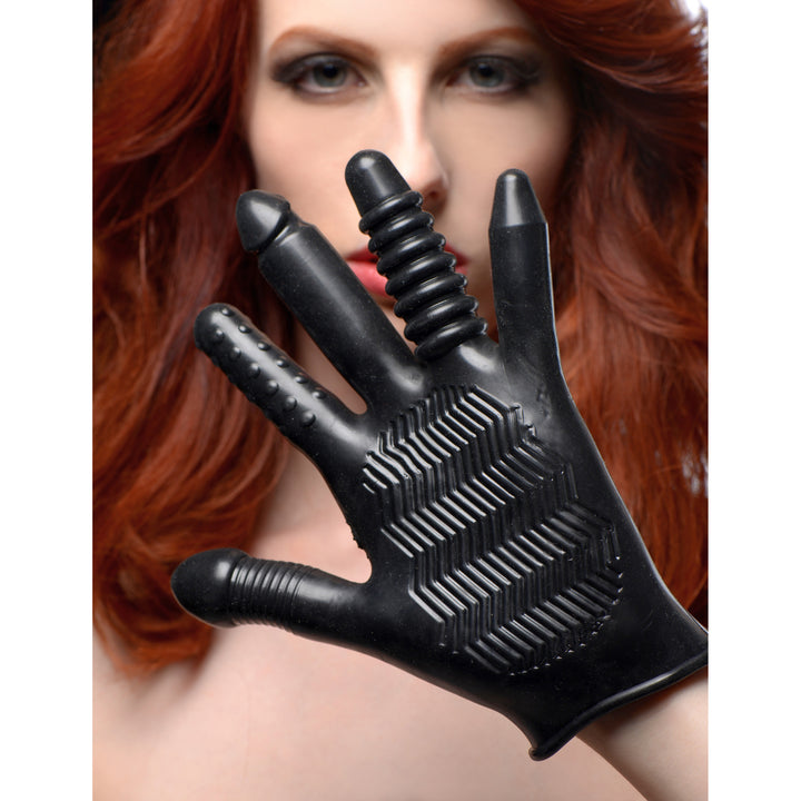 Pleasure Poker Textured Glove - AF582 - UPC-848518029362