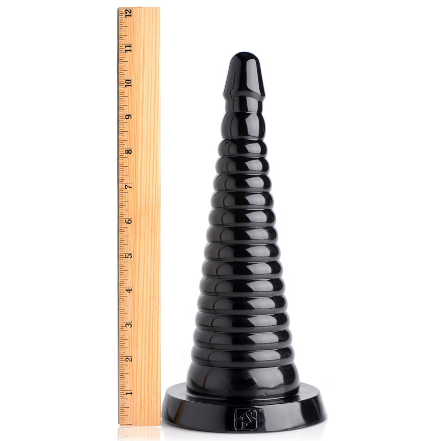 Giant Ribbed Anal Cone - AF608 - UPC-848518029560