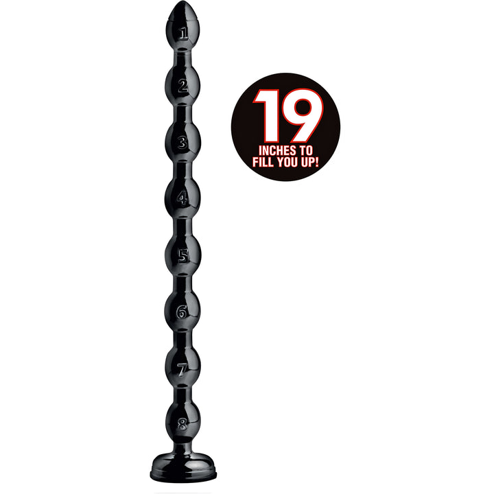 Hosed 19 Inch Beaded Anal Snake - AF614 - UPC-848518029621