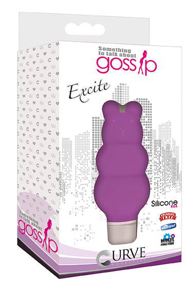 Excite Silicone Ripple Bullet Vibe- Purple