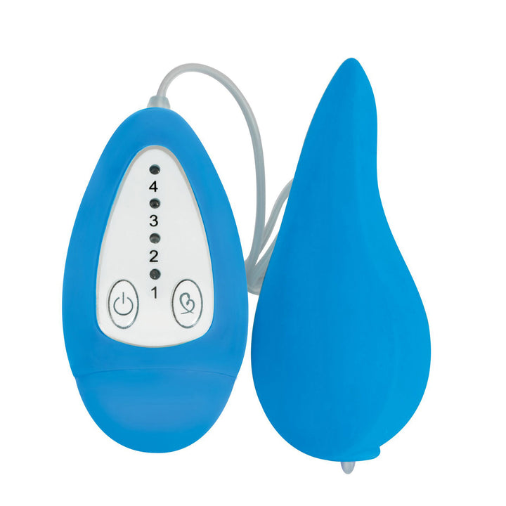 Groove Smooth Silicone Remote Vibe- Blue - CN-04-0218-45 - UPC-642610430527