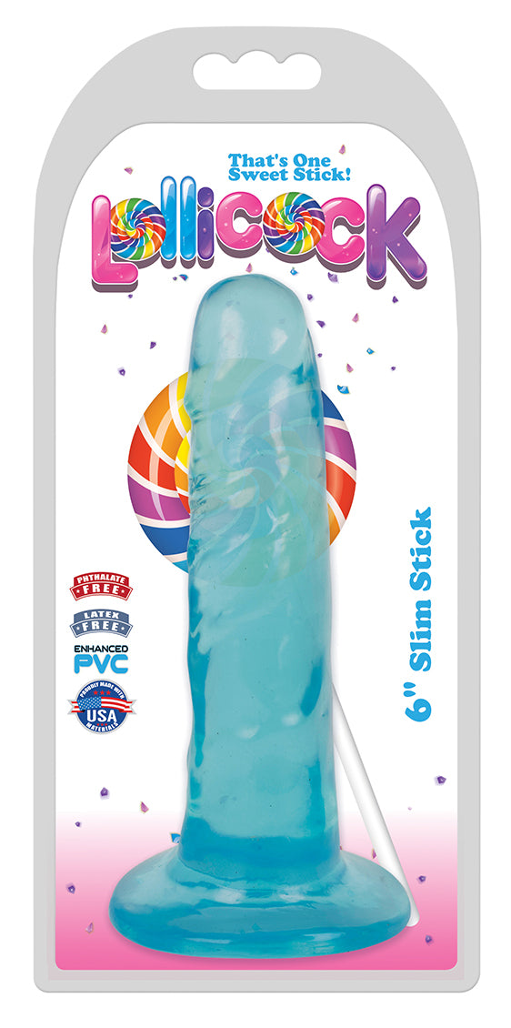 6 Inch Slim Stick Berry Ice Dildo