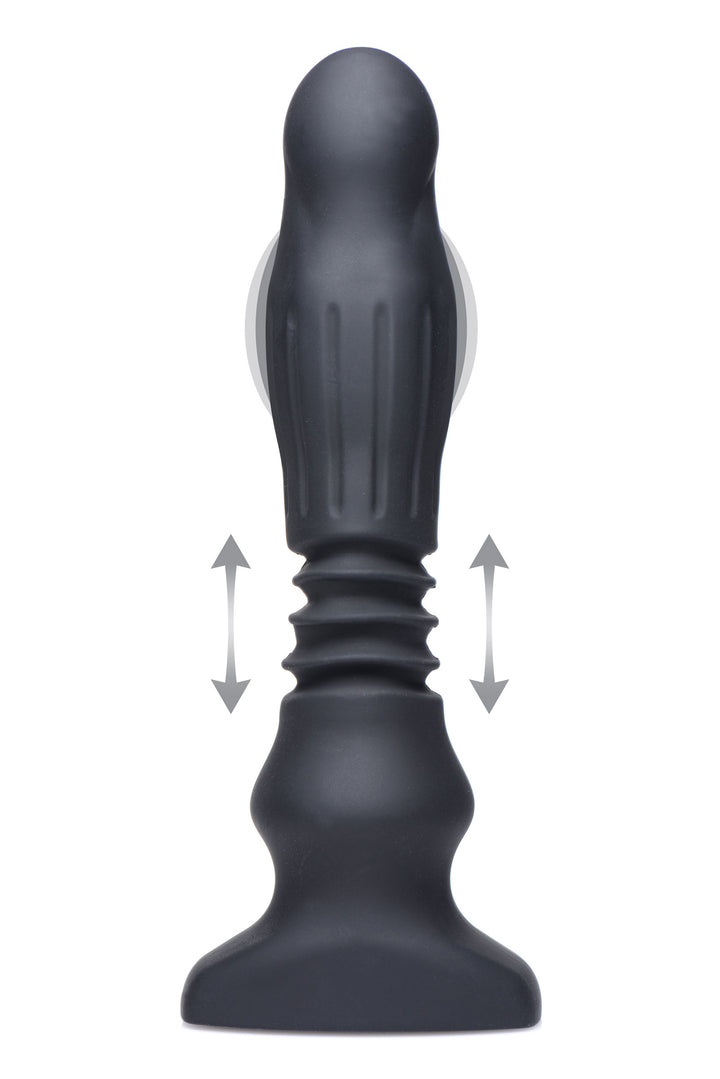 Silicone Swelling and Thrusting Plug with Remote Control - AF949 - UPC-848518032584