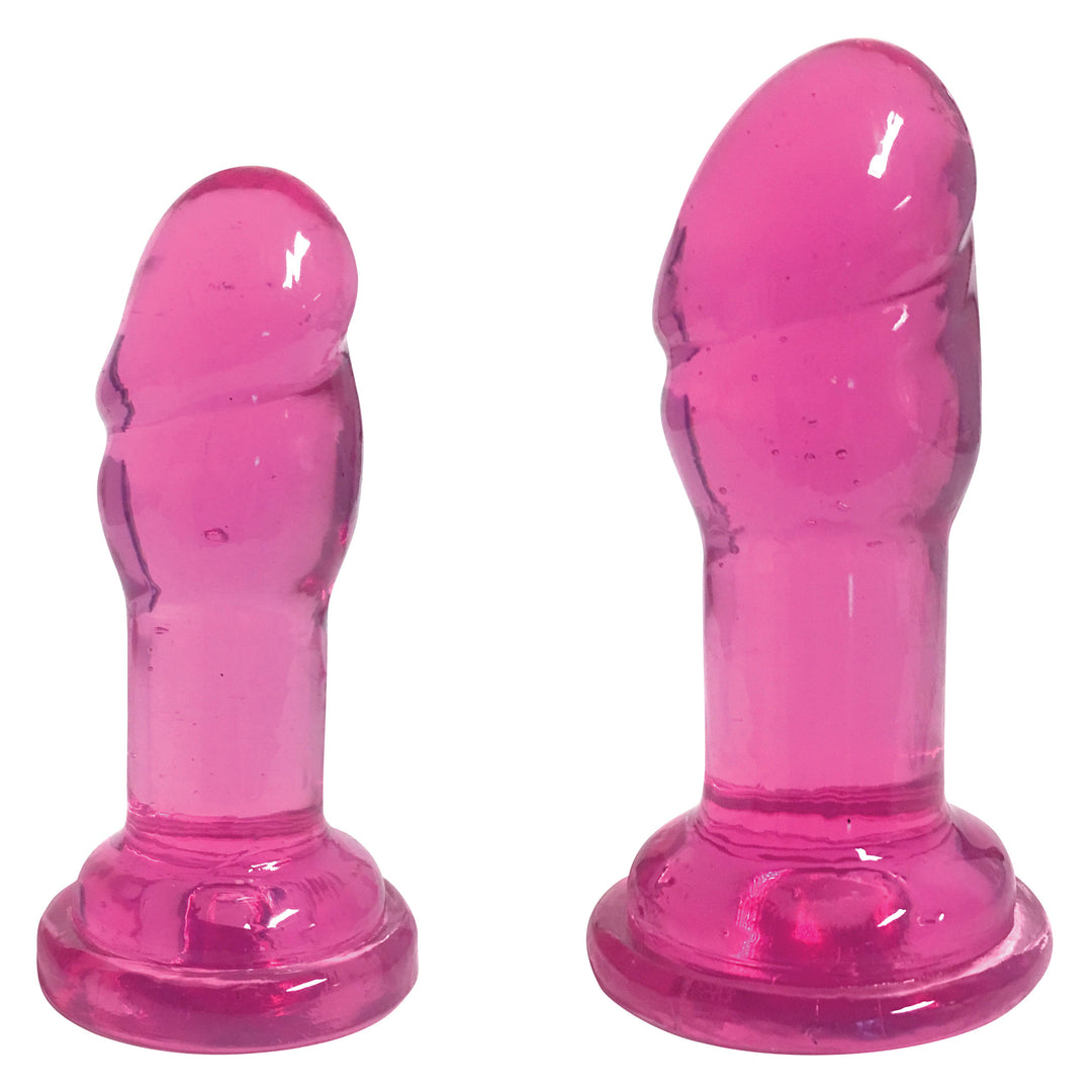 Lollicock Slim Stick Duo Suction Cup Dildos - Pink - CN-14-0528-33 - UPC-653078939989
