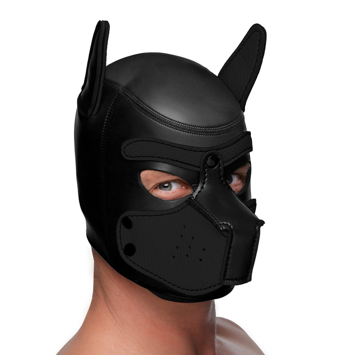 Spike Neoprene Puppy Hood - Black - AG292-Black - UPC-848518035028