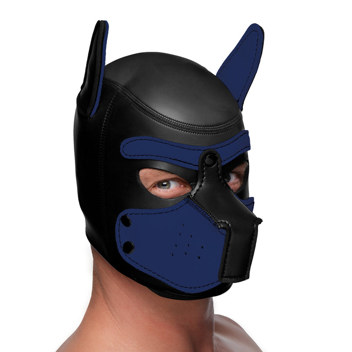 Spike Neoprene Puppy Hood - Blue - AG292-Blue - UPC-848518035011