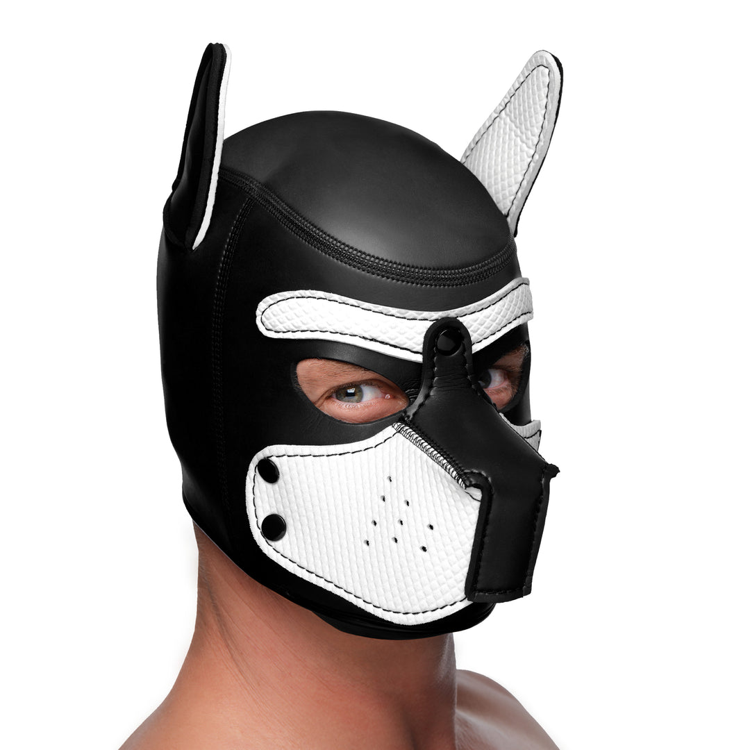 Spike Neoprene Puppy Hood - White - AG292-White - UPC-848518035042