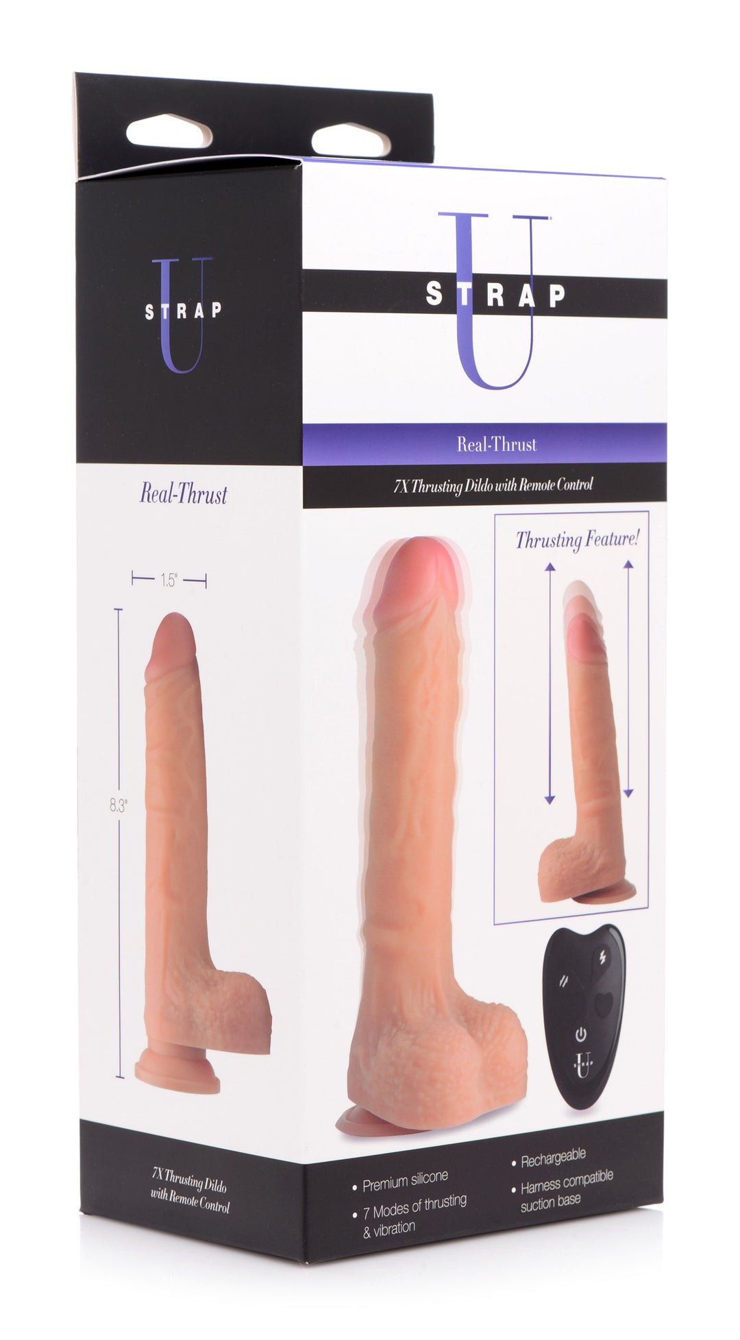 7X Thrusting Dildo with Remote Control