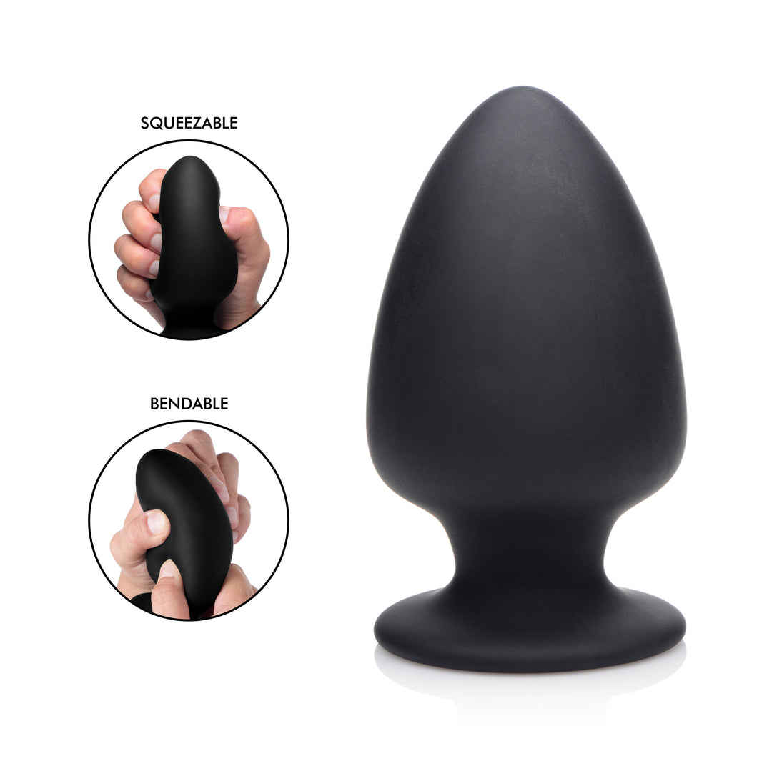 Squeezable Silicone Anal Plug - Large - AG329-Large - UPC-848518035486