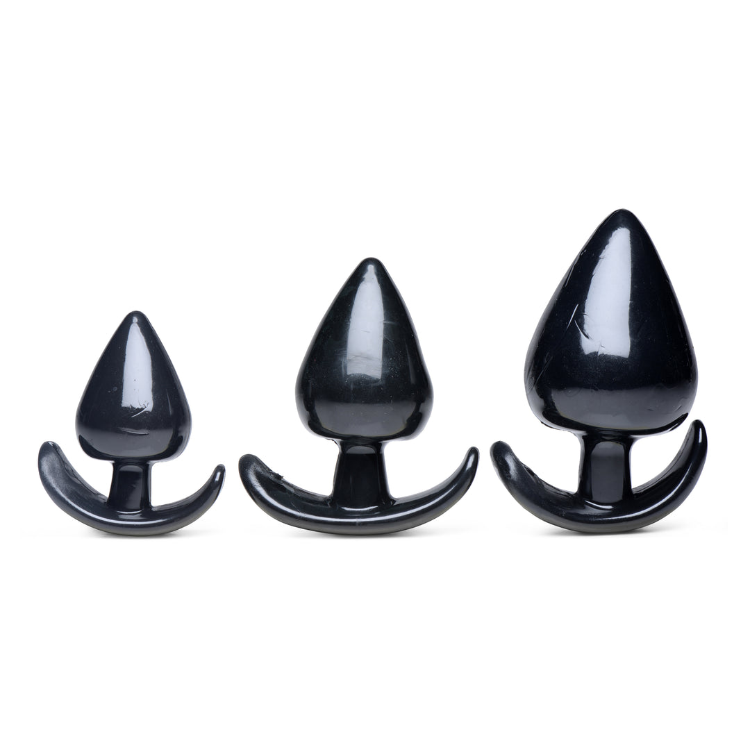 Triple Spades 3 Piece Anal Plug Set - AG342 - UPC-848518036117