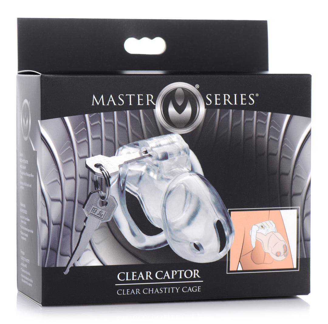 Clear Captor Chastity Cage - Medium